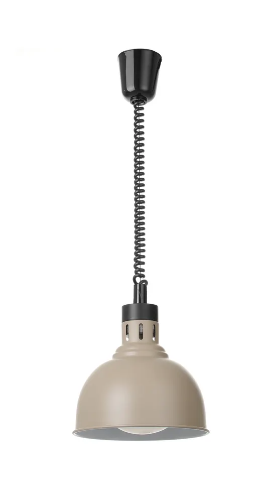 Rise and fall heat lamp, dome-shaped, HENDI, Beige, 230V/250W, ⌀250x(H)207mm