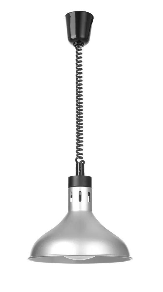 Rise and fall heat lamp, bell-shaped, HENDI, Silver, 230V/250W, ⌀295x(H)207mm