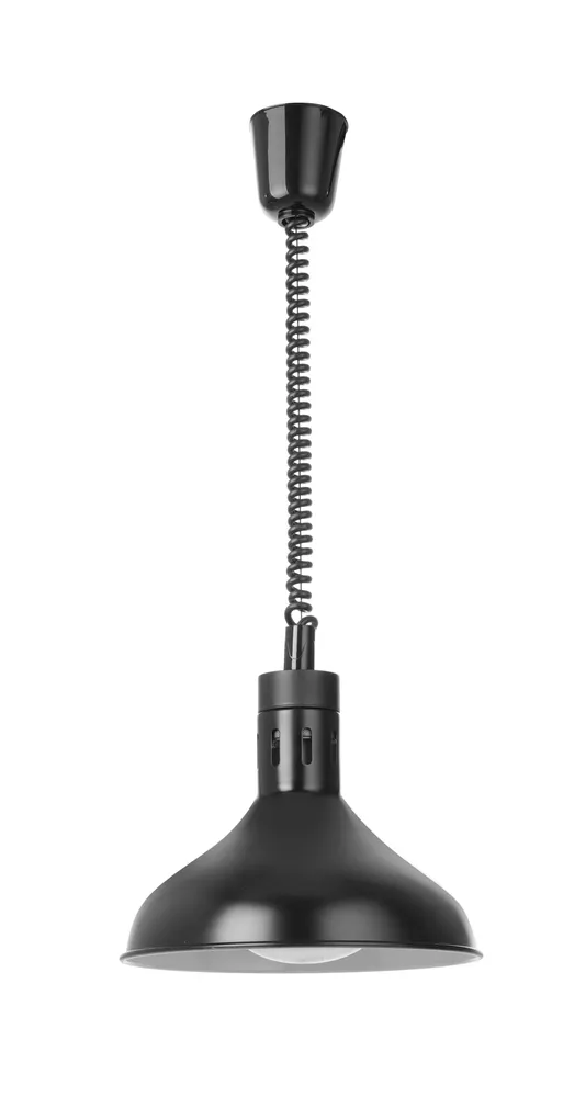 Rise and fall heat lamp, bell-shaped, HENDI, Black, 230V/250W, ⌀295x(H)207mm