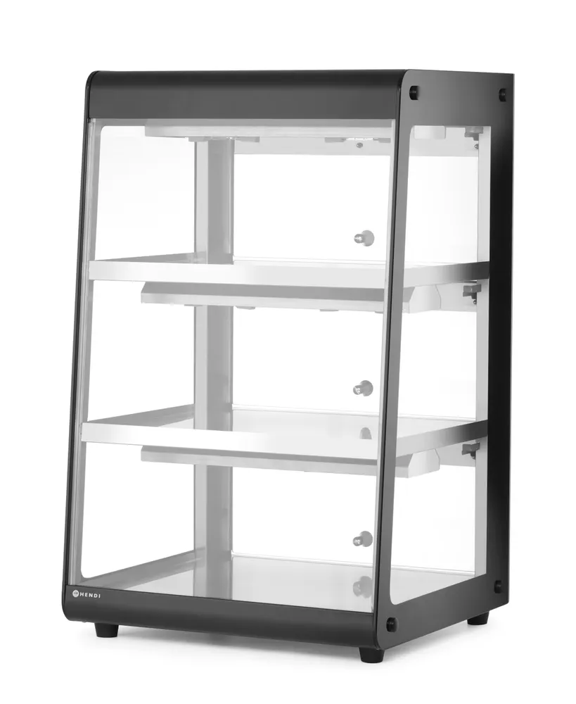 Heated countertop display, HENDI, Black, 230V/500W, 472x447x(H)775mm