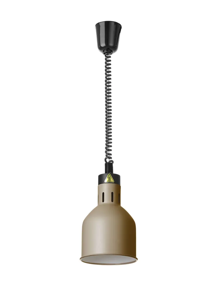 Rise and fall heat lamp, cylindrical, HENDI, Beige, 230V/375W, ⌀175x(H)250mm