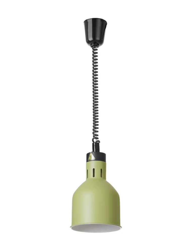 Rise and fall heat lamp, cylindrical, HENDI, Green, 230V/375W, ⌀175x(H)250mm