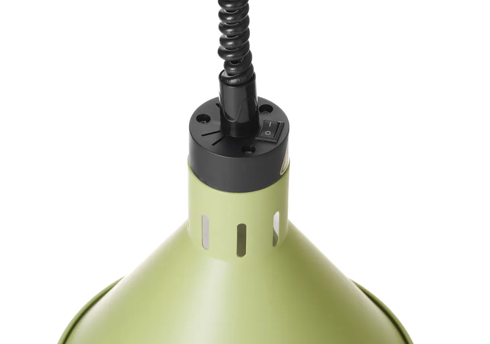 Vis Rise and fall heat lamp, conical, HENDI, Green, 230V/375W, ⌀275x(H)250mm, bilde 4