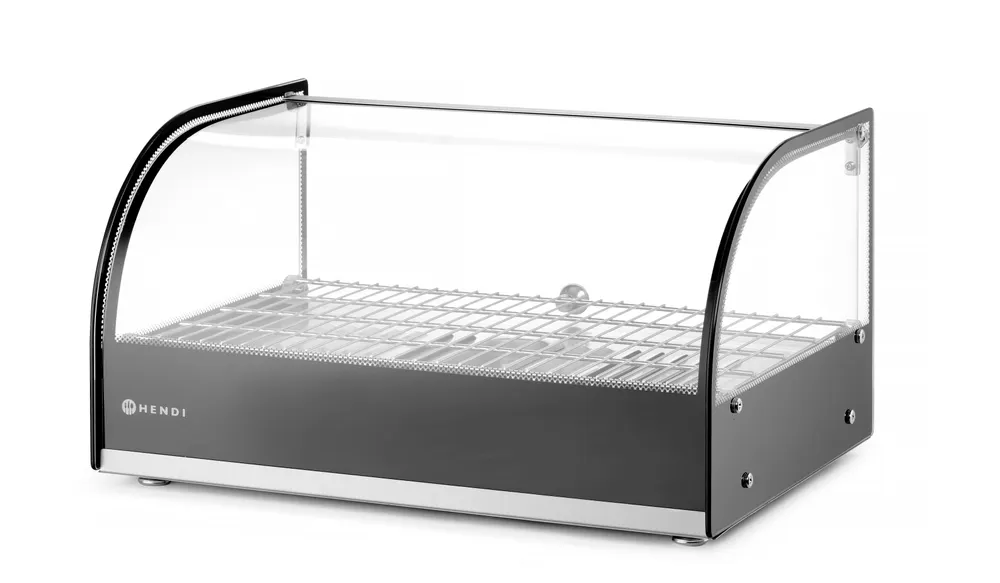 Vis Heated countertop display, HENDI, single level, Black, 230V/800W, 554x376x(H)311mm, bilde 2