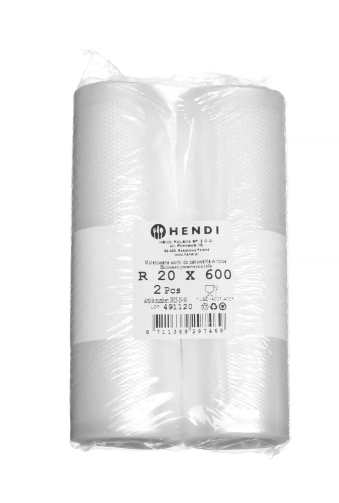 Vis Embossed vacuum bag roll, for food storage, HENDI, 2 pcs., 6000x300mm, bilde 2
