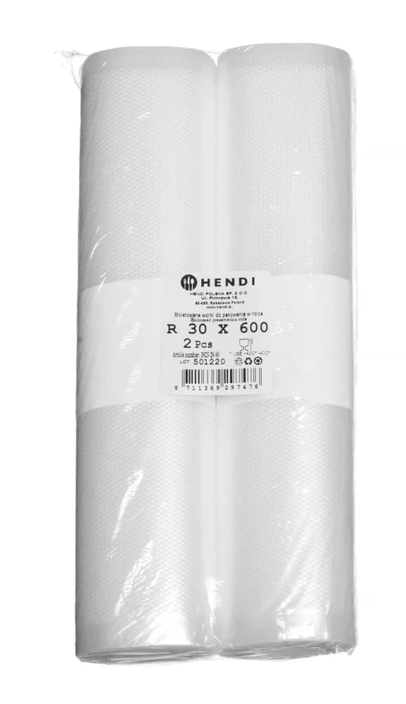 Embossed vacuum bag roll, for food storage, HENDI, 2 pcs., 6000x300mm