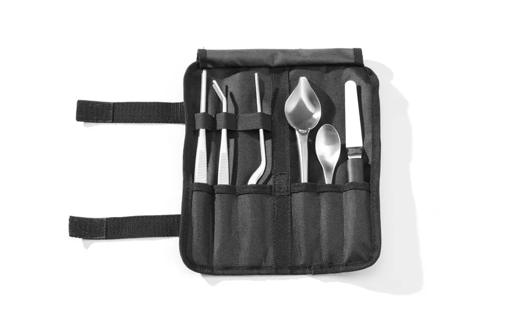 Chef plating set, 6 pcs, satined, HENDI, 255x25x(H)100mm