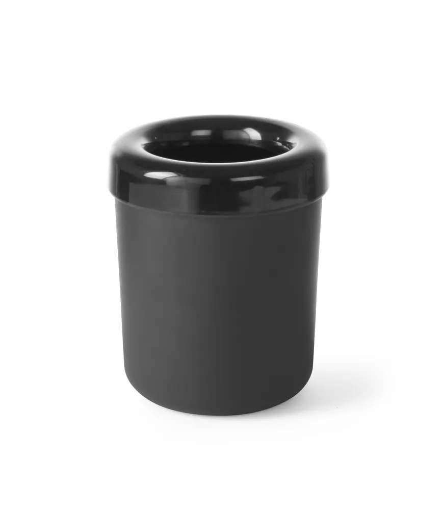 Tabletop litter bin or cutlery holder, HENDI, Black, ⌀130x(H)160mm