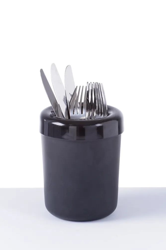 Vis Tabletop litter bin or cutlery holder, HENDI, Black, ⌀130x(H)160mm, bilde 3