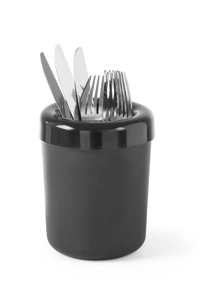 Vis Tabletop litter bin or cutlery holder, HENDI, Black, ⌀130x(H)160mm, bilde 4
