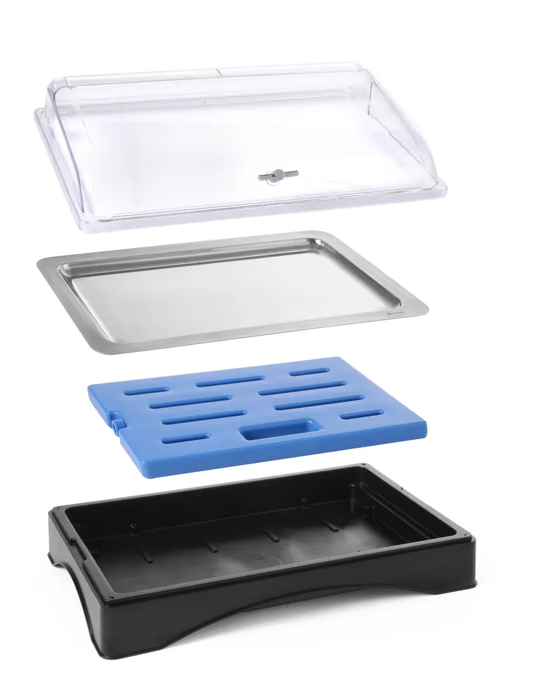 Vis Cooled display with cover - Gastronorm 1/1, HENDI, set, 555x357x(H)175mm, bilde 3