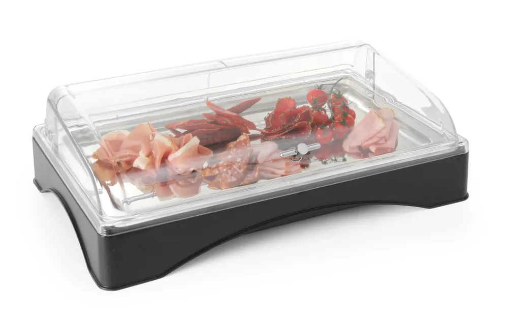 Vis Cooled display with cover - Gastronorm 1/1, HENDI, set, 555x357x(H)175mm, bilde 4
