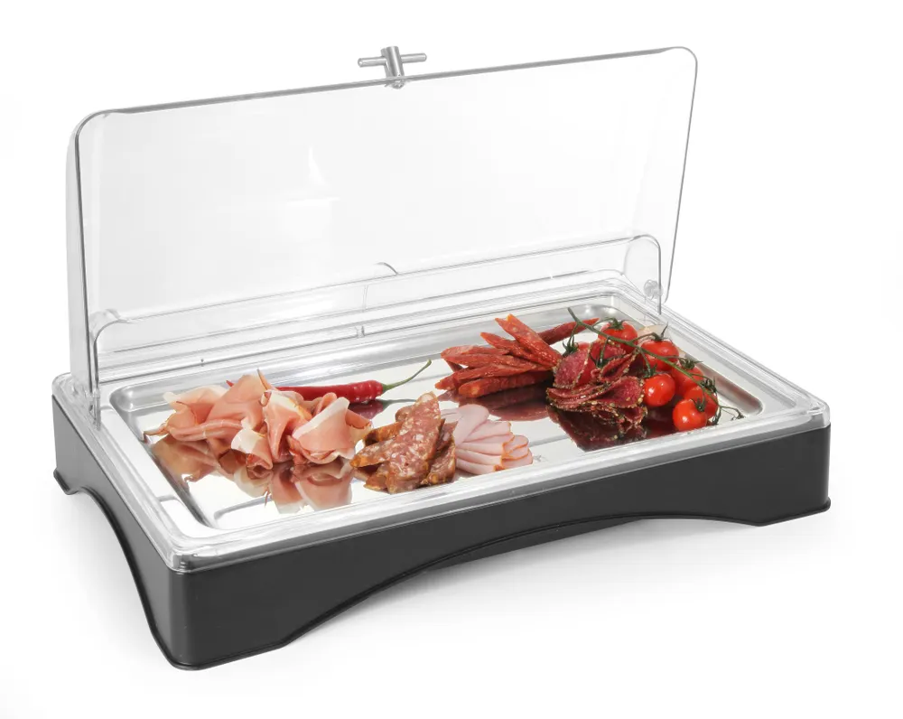 Vis Cooled display with cover - Gastronorm 1/1, HENDI, set, 555x357x(H)175mm, bilde 2
