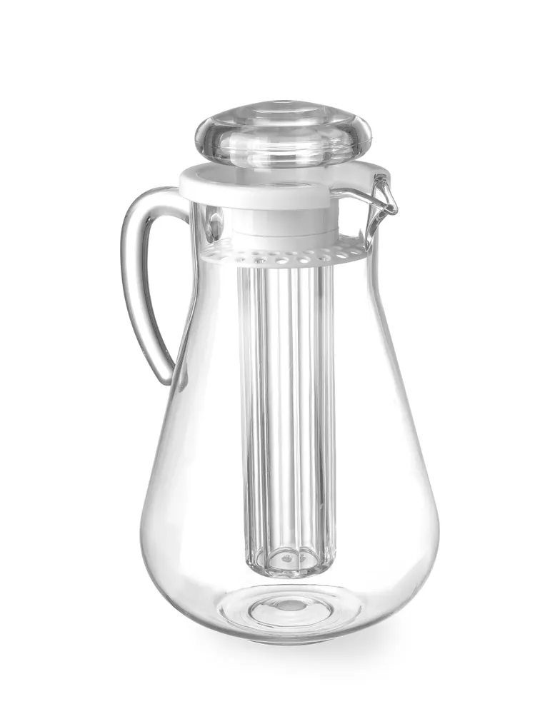 Pitcher with ice tube, HENDI, 2,2L, ⌀150x(H)260mm