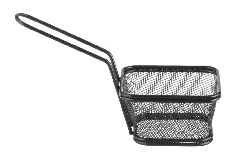 Deep frying basket miniatures stackable black, HENDI, 105x90x(H)60mm