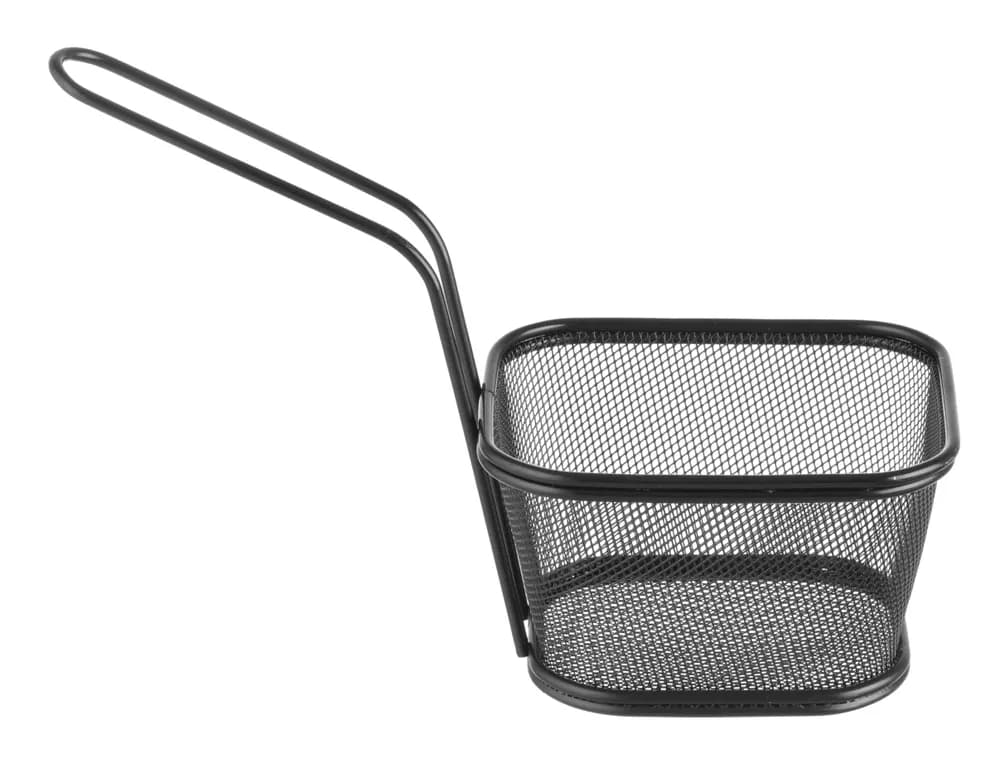 Deep frying basket miniatures stackable black, HENDI, 130x115x(H)80mm