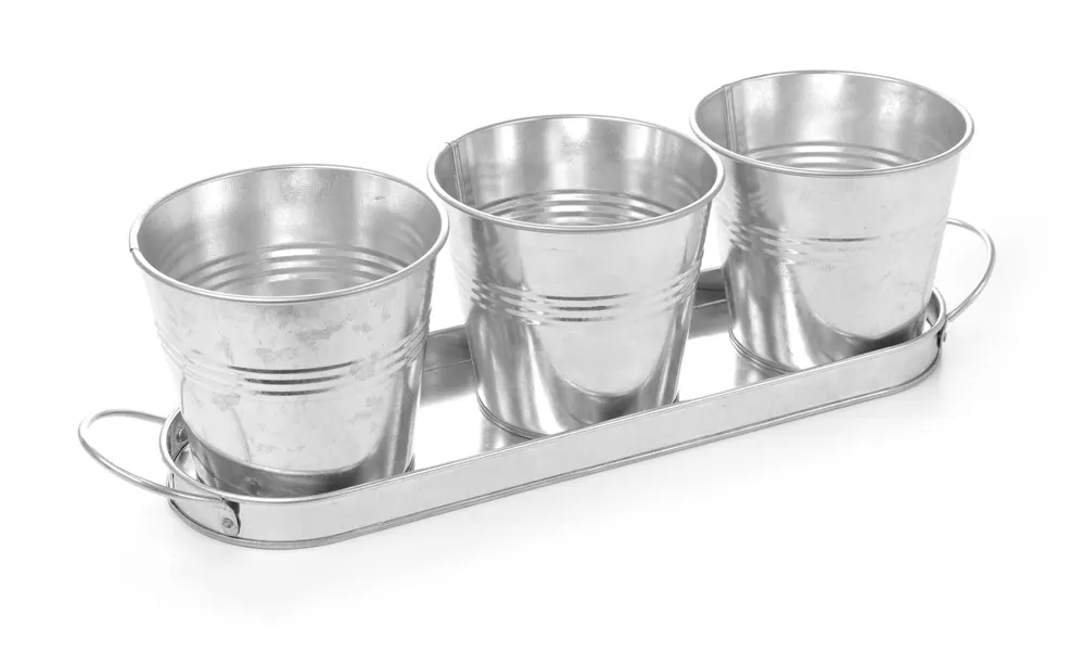 Display – 3 buckets with a tray, HENDI, 415x130x(H)125mm