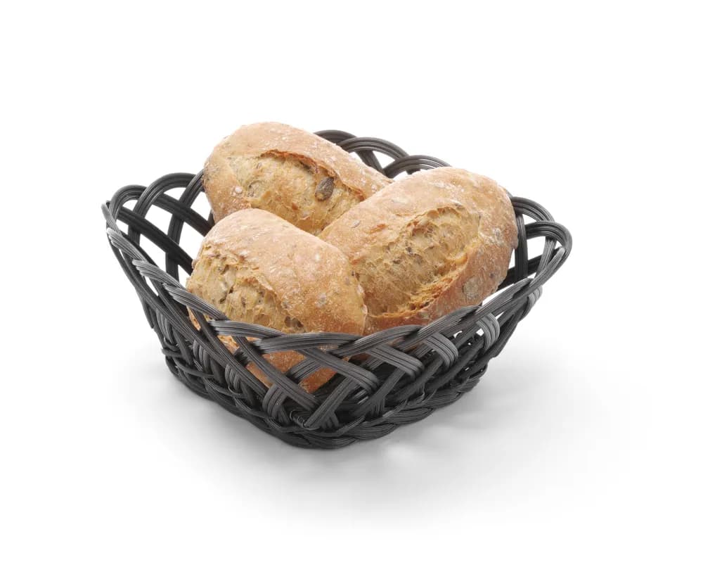 Vis Baskets with woven sides, HENDI, rectangular, Black, 225x150x(H)65mm, bilde 3