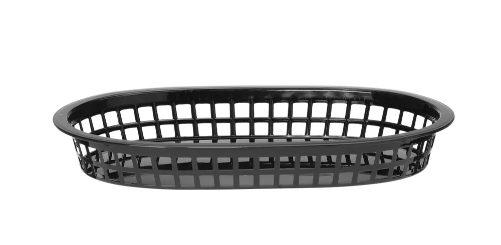 Serving baskets fast food style, HENDI, Black, 6 pcs., 272x175x(H)38mm