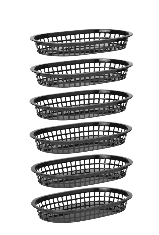 Vis Serving baskets fast food style, HENDI, Black, 6 pcs., 272x175x(H)38mm, bilde 4