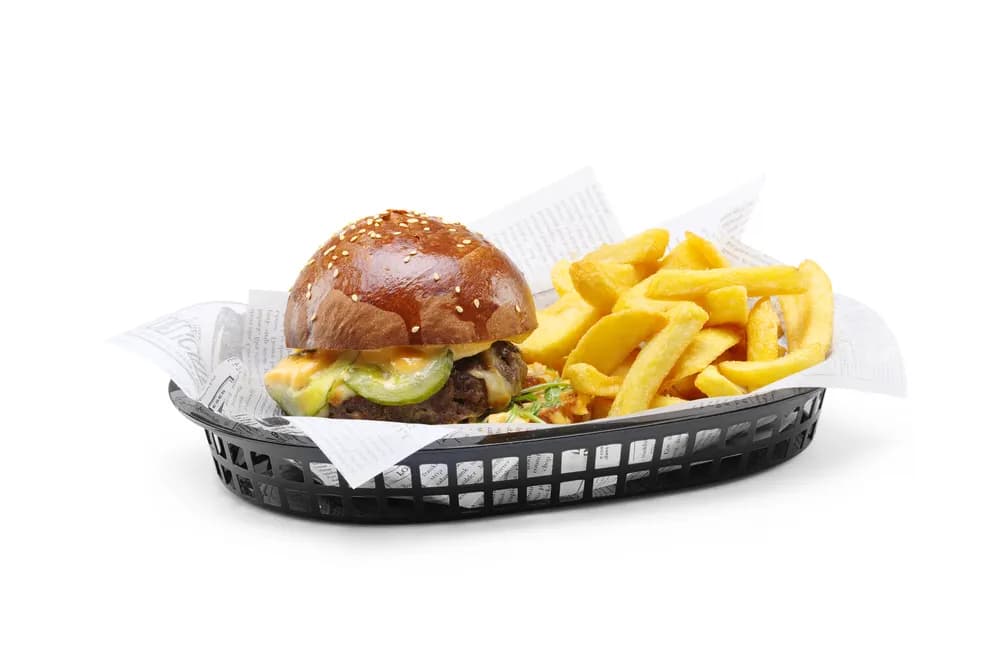 Vis Serving baskets fast food style, HENDI, Black, 6 pcs., 272x175x(H)38mm, bilde 2