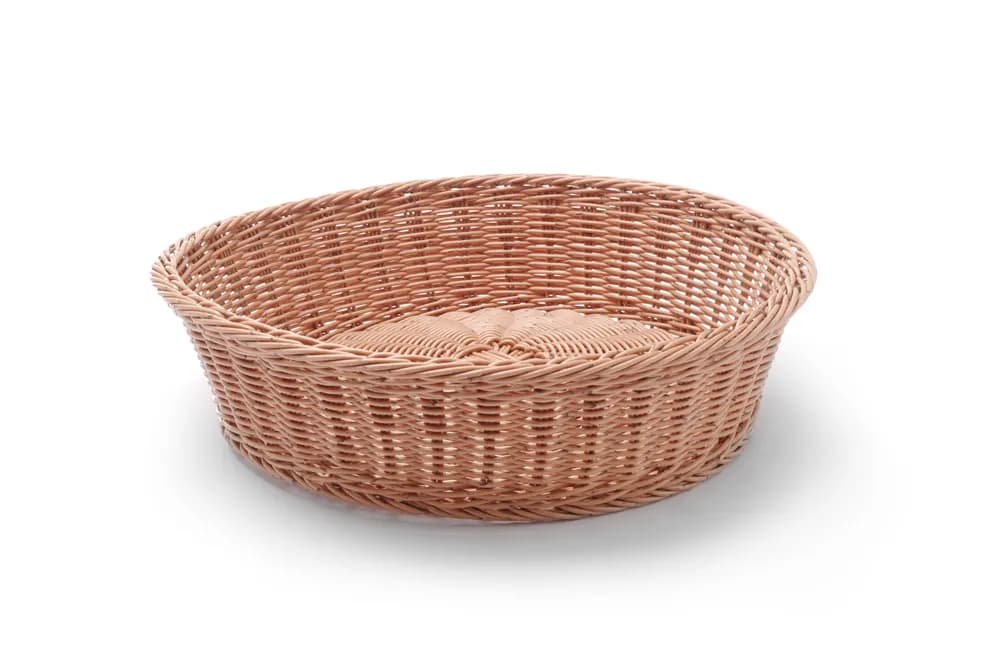 Bread basket round, HENDI, Brown, ⌀400x(H)90mm