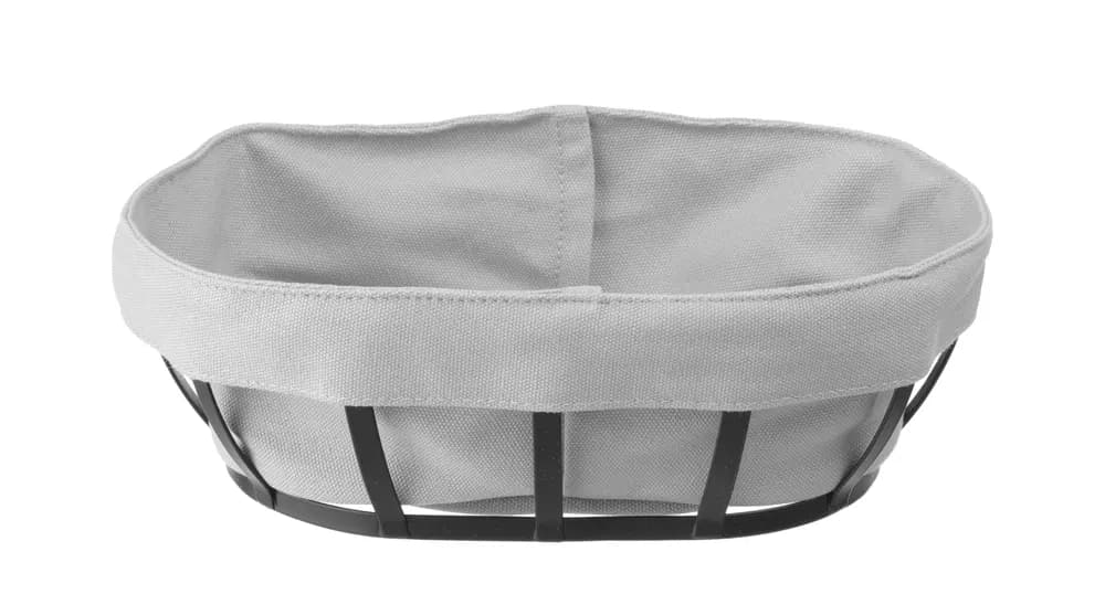 Bakery basket with bag, HENDI, oval, 250x160x(H)75mm