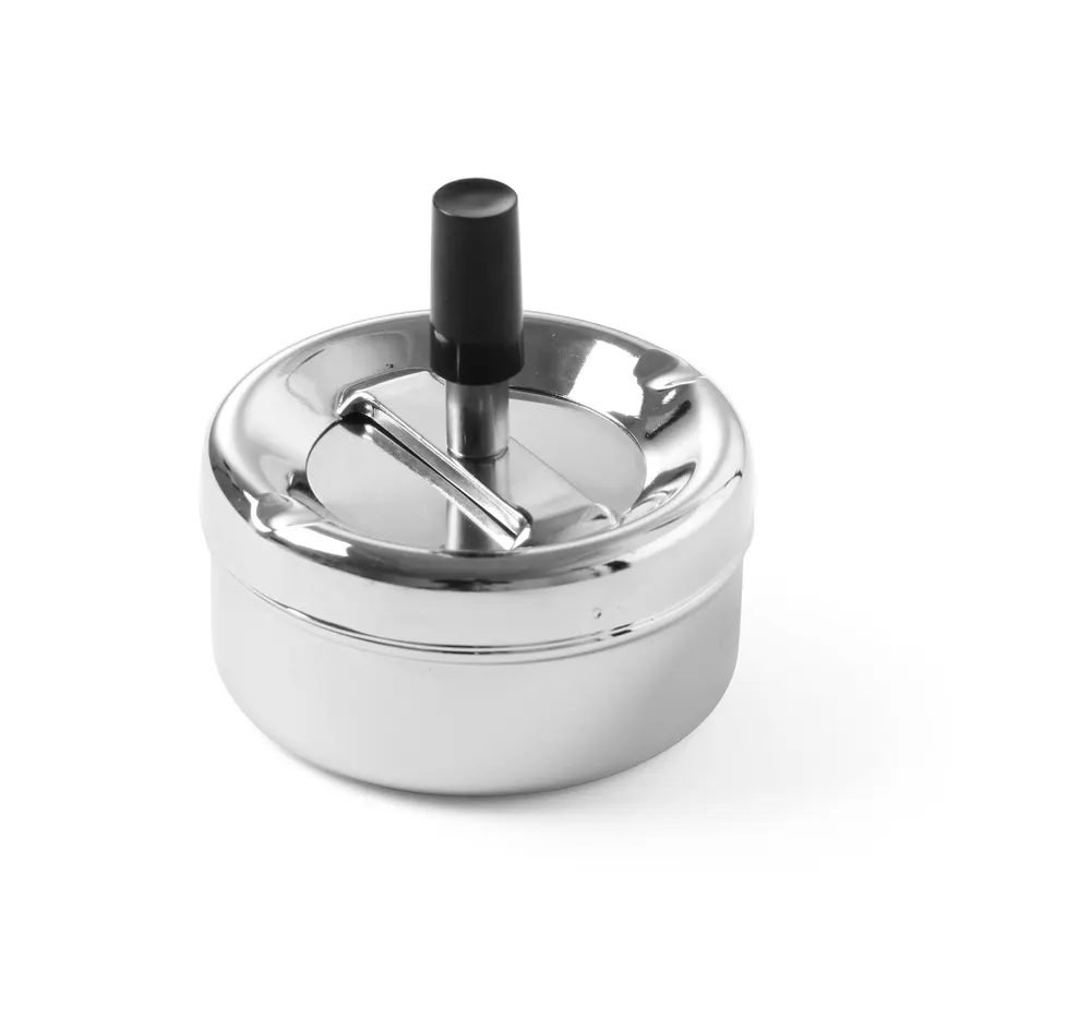 Ashtray with push button, HENDI, ⌀90x(H)45mm