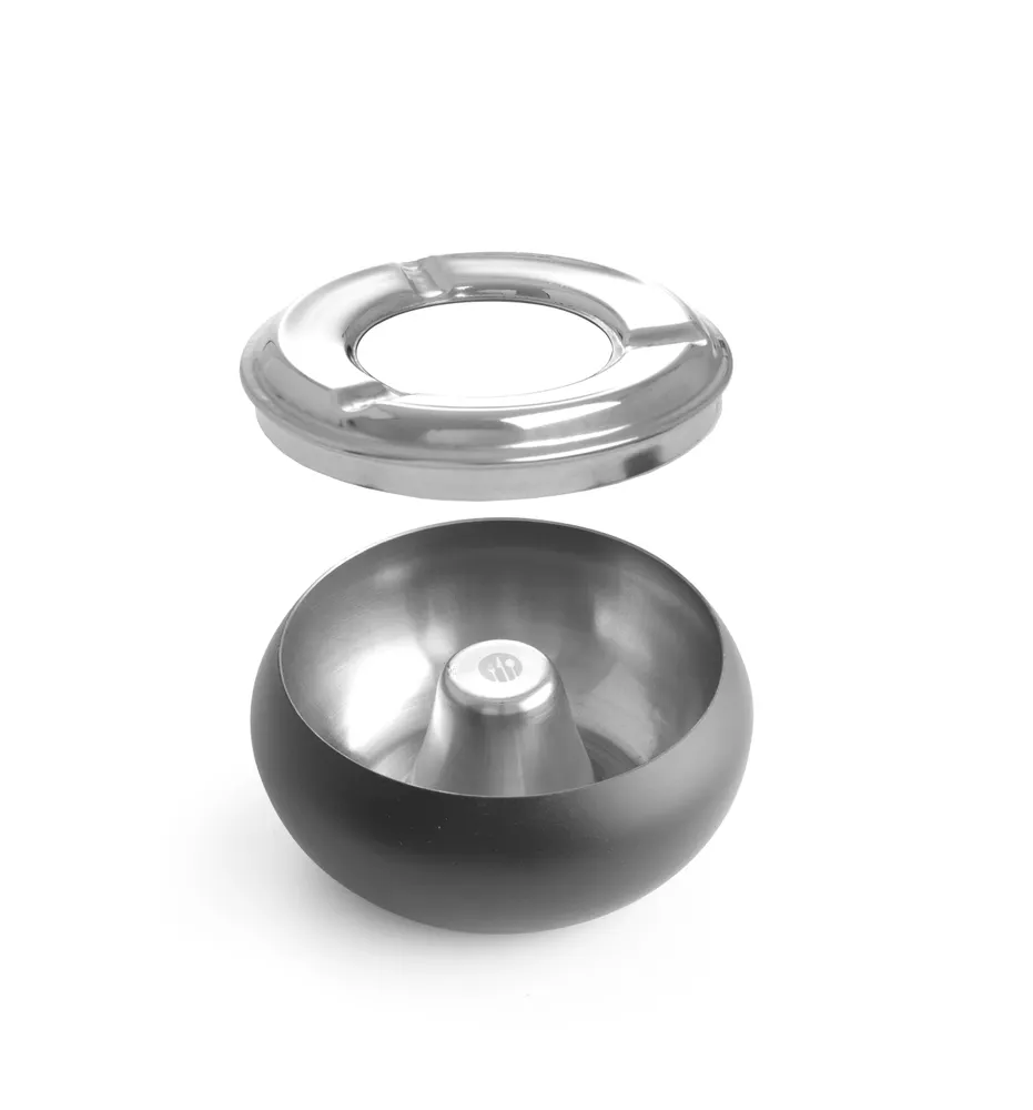 Bowl ashtray black, HENDI, ⌀105x(H)58mm