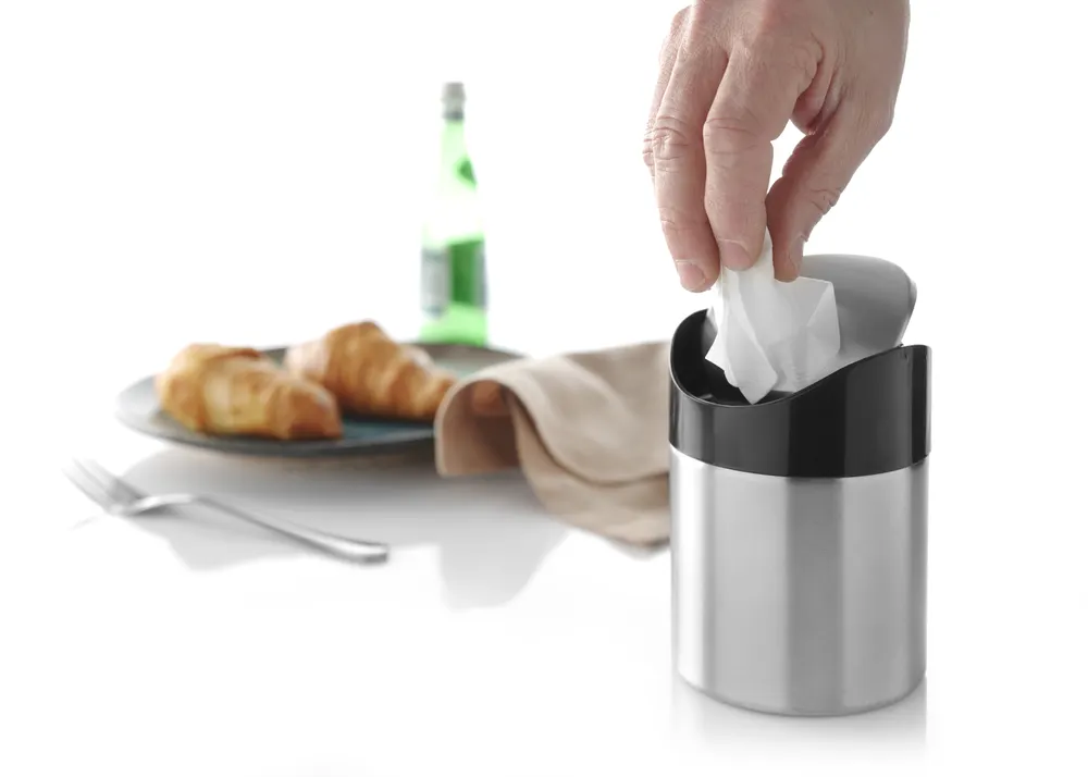 Vis Tabletop litter bin, HENDI, ⌀95x(H)130mm, bilde 4