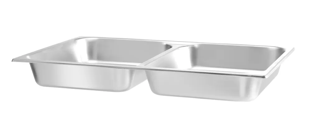 Food pan GN 1/1, with 2 compartments, HENDI, 7,5L, 530x325x(H)65mm