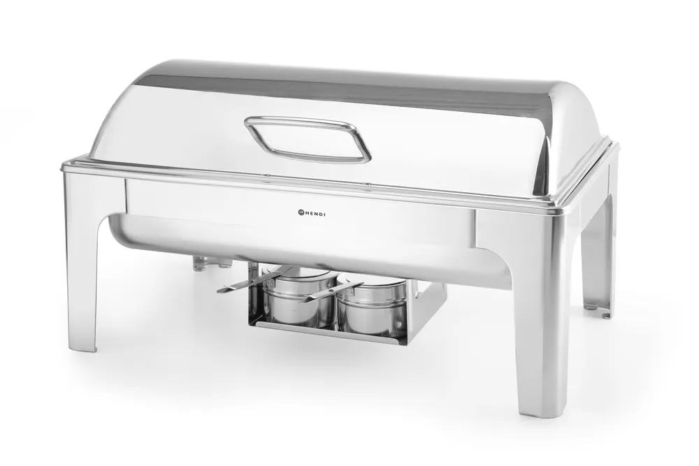 Vis Chafing dish GN 1/1 mirror finish, HENDI, Profi Line, 9L, 570x405x(H)320mm, bilde 3