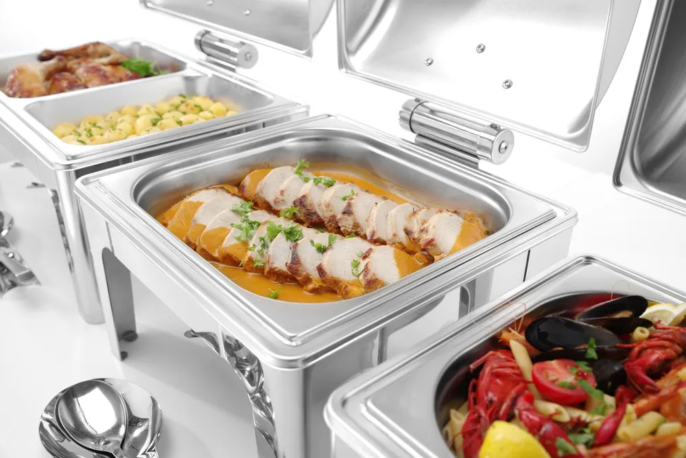 Vis Chafing dish GN 2/3 mirror finish, HENDI, Profi Line, 6L, 395x405x(H)320mm, bilde 6