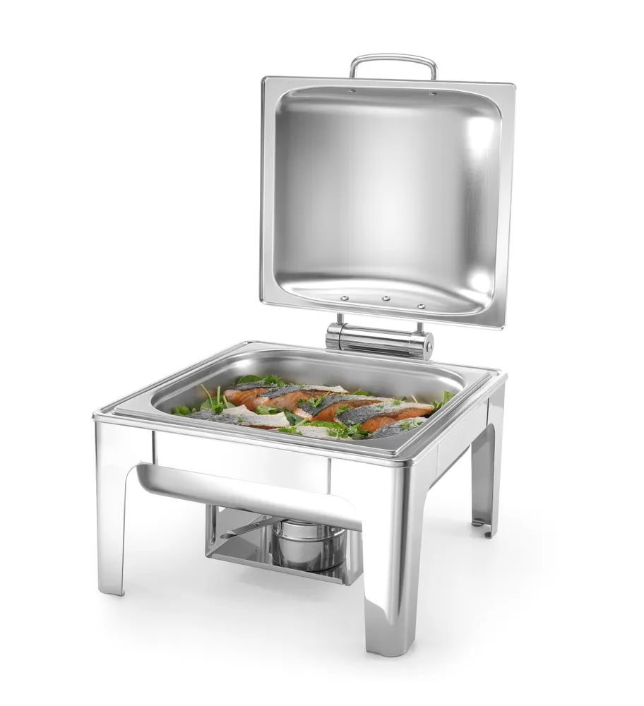 Vis Chafing dish GN 2/3 satin finish, HENDI, Profi Line, 6L, 395x430x(H)290mm, bilde 2