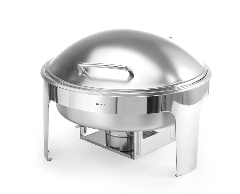 Vis Chafing dish round satin finish, HENDI, Profi Line, 6L, 465x420x(H)320mm, bilde 3