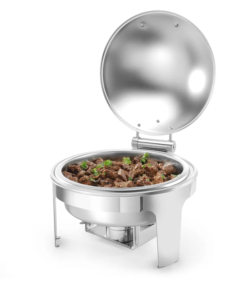 Vis Chafing dish round satin finish, HENDI, Profi Line, 6L, 465x420x(H)320mm, bilde 2
