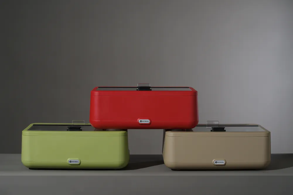 Vis Chafing dish UNIQ, HENDI, designed by Robert Bronwasser, GN 1/1, Red, 230V/700W, 607x402x(H)245mm, bilde 4