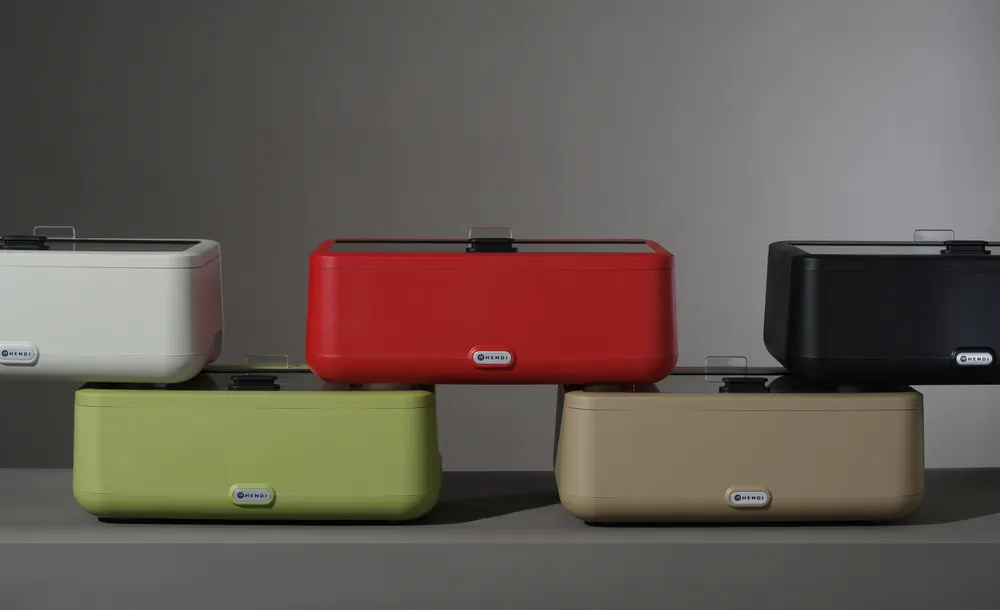 Vis Chafing dish UNIQ, HENDI, designed by Robert Bronwasser, GN 1/1, Red, 230V/700W, 607x402x(H)245mm, bilde 5