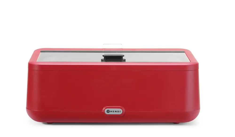 Vis Chafing dish UNIQ, HENDI, designed by Robert Bronwasser, GN 1/1, Red, 230V/700W, 607x402x(H)245mm, bilde 2