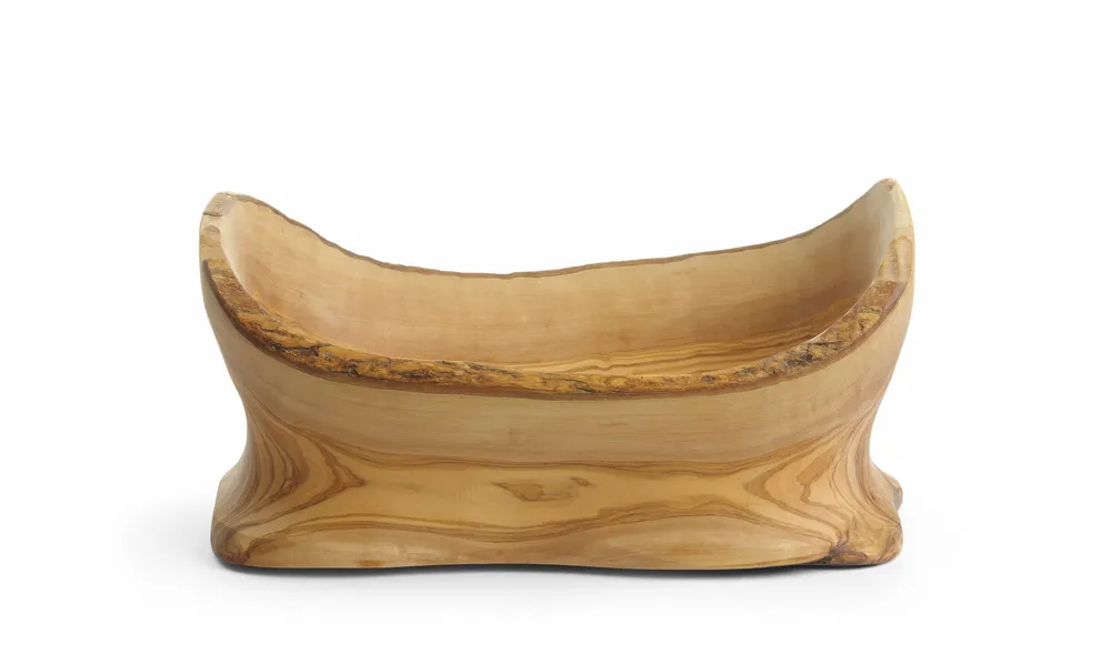 Decorative olive wood bowl, HENDI, 365x200x(H)290mm