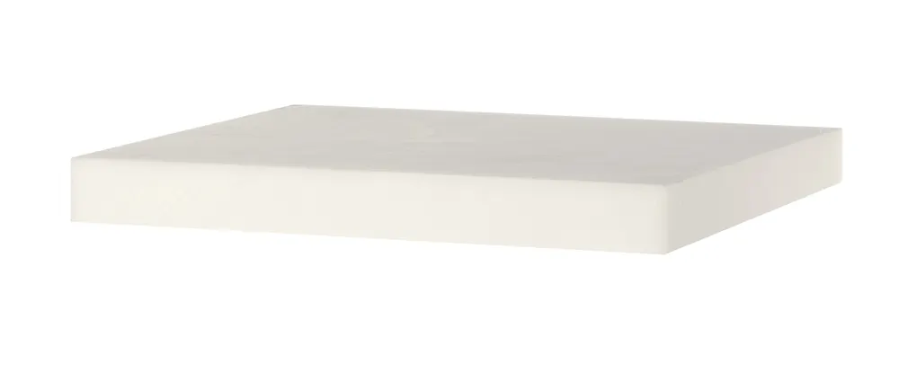 Butcher block HDPE, HENDI, White, 500x400x(H)50mm