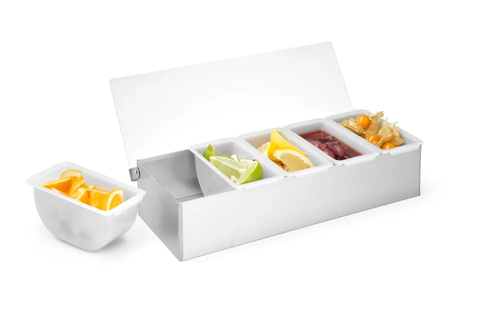 Vis Condiment holder, BarUp, 5 containers, 375x140x(H)90mm, bilde 5