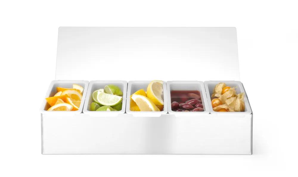 Vis Condiment holder, BarUp, 5 containers, 375x140x(H)90mm, bilde 4