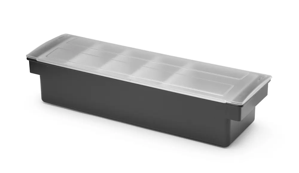 Vis Condiment holder - 5 containers, BarUp, Black, 480x150x(H)100mm, bilde 2