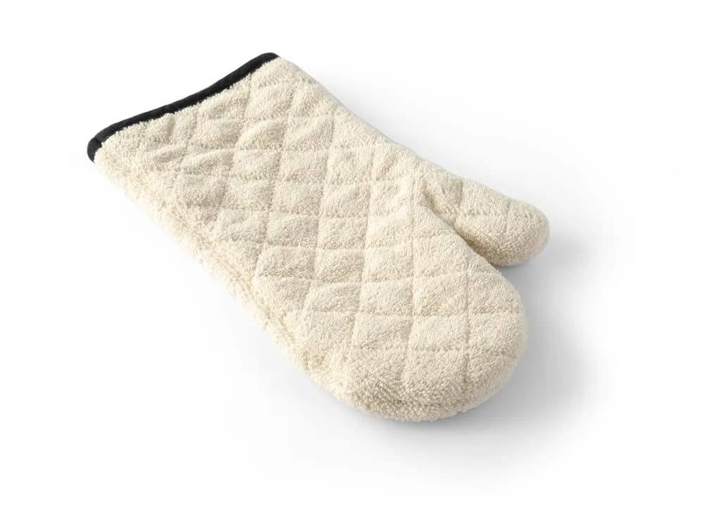 Oven mitts, cotton - 2 pcs, HENDI, Cream, 2 pcs., (L)350mm
