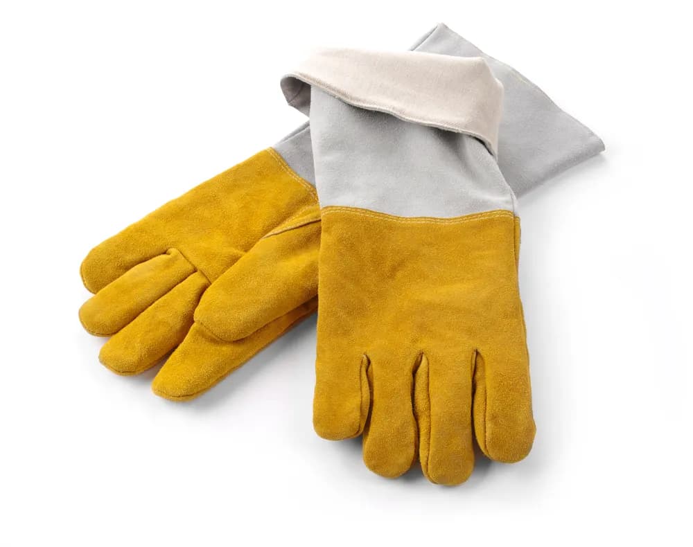 Vis Heat resistant leather barbecue gloves - 2 pcs, HENDI, 2 pcs., (L)460mm, bilde 3