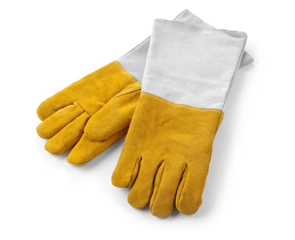 Vis Heat resistant leather barbecue gloves - 2 pcs, HENDI, 2 pcs., (L)460mm, bilde 4