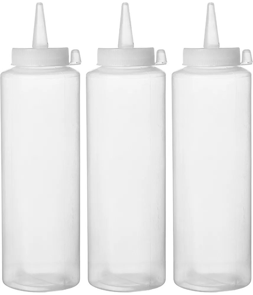 Dispenser bottle set, HENDI, 0,2L, Transparent, 3 pcs., ⌀50x(H)177mm