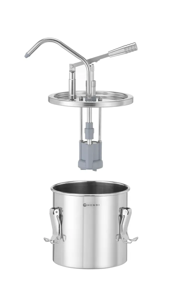 Vis Stainless steel sauce container with dispenser, HENDI, 4,5L, ⌀198x(H)360mm, bilde 2