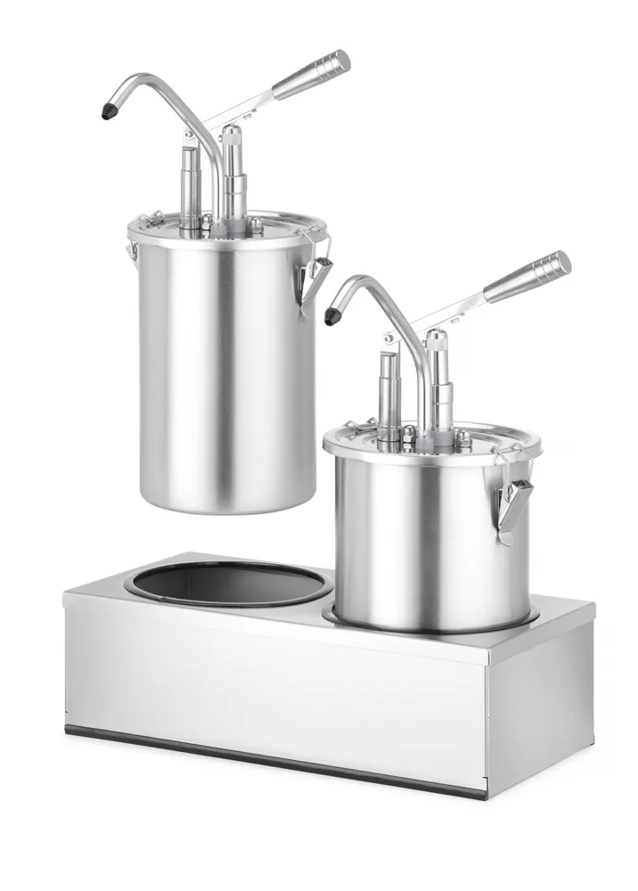 Vis Set: 2 x Stainless steel sauce container with dispenser, HENDI, 9L, 500x235x(H)360mm, bilde 4